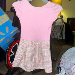 Size 6 dress and jacket pink and cream color